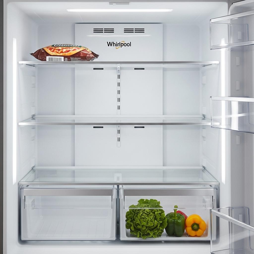 LG vs Whirlpool Refrigerator comparison — Whirlpool interior design 2025.
